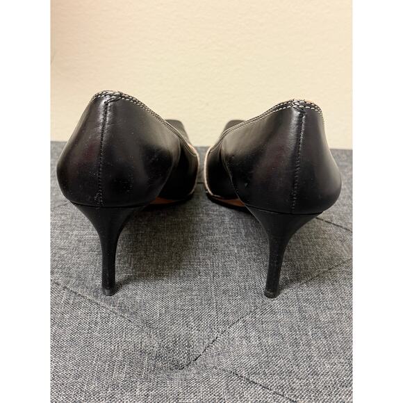 Vtg Cole Womens Kit Kat Heels 6.5B Black Leather Professional Career Workwear - Picture 9 of 12